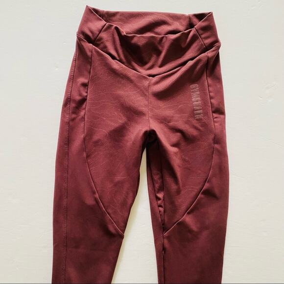 Gymshark | Luster Winter Berry Red Leggings Small - Picture 7 of 9
